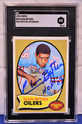 Autographed Elvin Bethea Houston Oilers 1970 Topps Rookie Card #143 SGC Slabbed