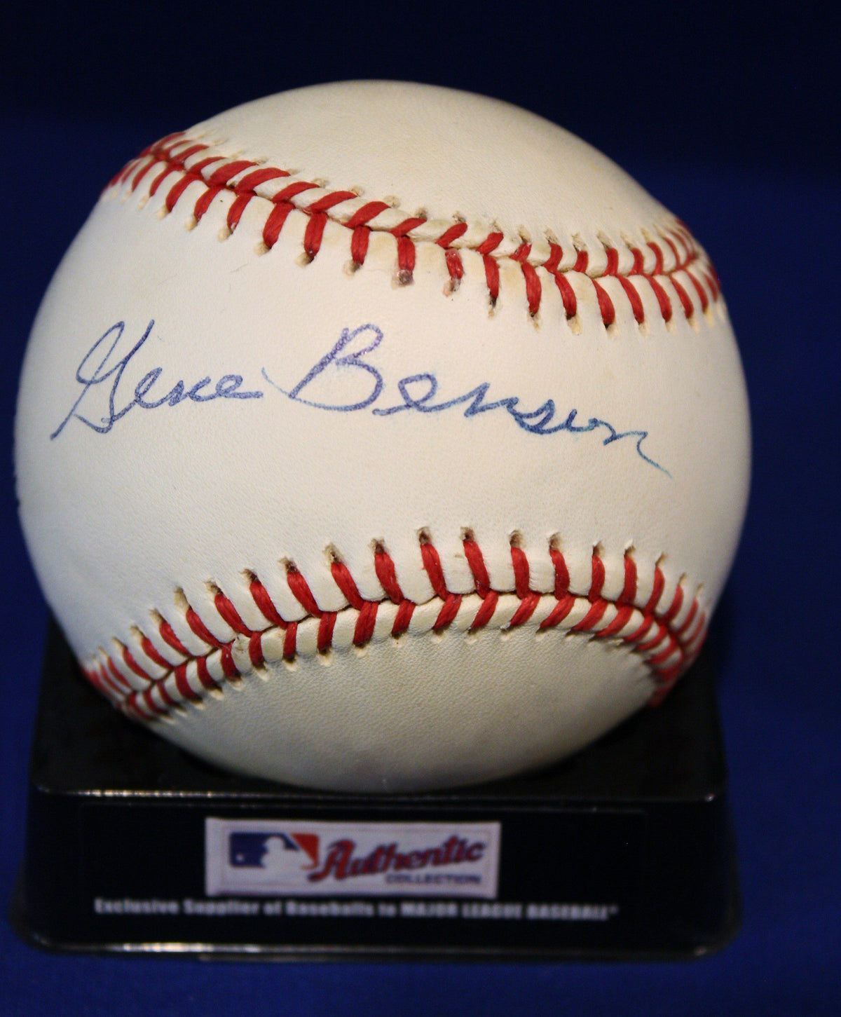 Autographed Gene Benson Official Major League Baseball