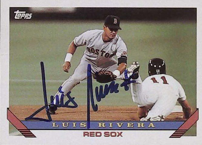 Autographed LUIS RIVERA 1993 Topps Card