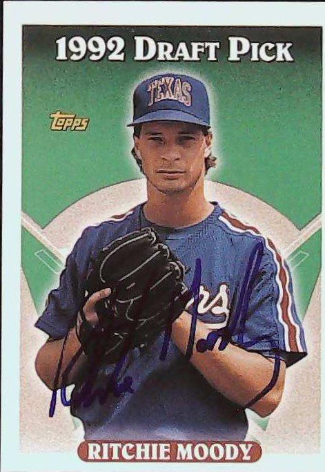 Autographed RITCHIE MOODY 1993 Topps Card