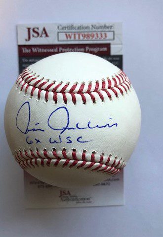 Autographed Chris Chambliss "6 x WSC" Official Major League Baseball- JSA COA