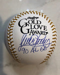 Autographed Sandy Alomar "90 AL GG"  Rawlings Official Gold Glove Baseball