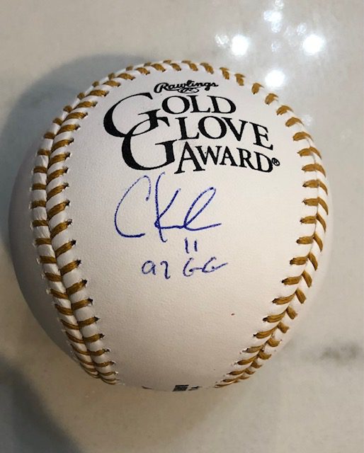 Autographed Chuck Knoblauch 97 GG  Rawlings Official Gold Glove Baseball