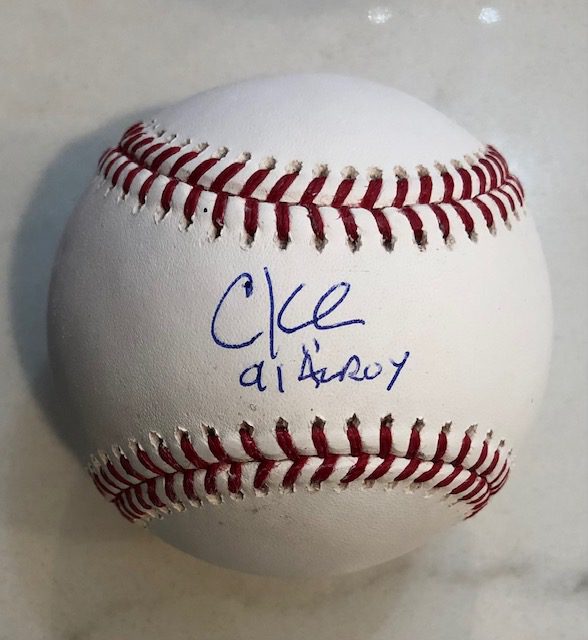 Autographed Chuck Knoblauch 91 AL ROY  Rawlings Official Major League Baseball