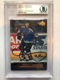 Autographed 1999-00 Upper Deck Chris Pronger St. Louis Blues Card #284 Beckett Slabbed