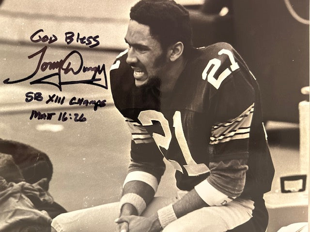 Autographed Tony Dungy Pittsburgh Steelers 8x10 Photo with MLA COA