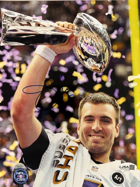 Autographed Joe Flacco Baltimore Ravens 8x10 Photo with JSA COA