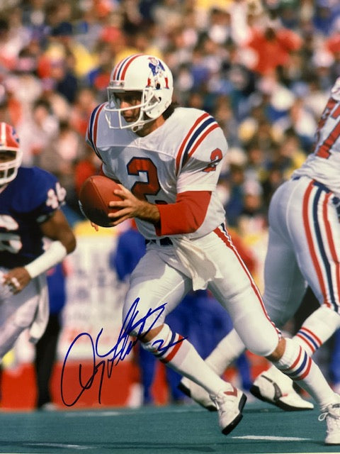 Autographed Doug Flutie New England Patriots 8x10 Photo with MLA COA
