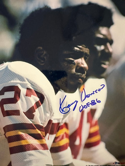 Autographed Kenny Houston Washington Redskins 8x10 Photo with MLA COA