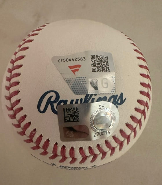 Autographed Cam Schlittler Official Major League Baseball with Fanatics Hologram