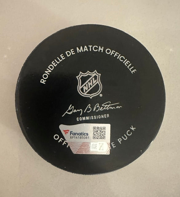 Autographed Kris Letang Pittsburgh Penguins Hockey Puck with Fanatics Hologram