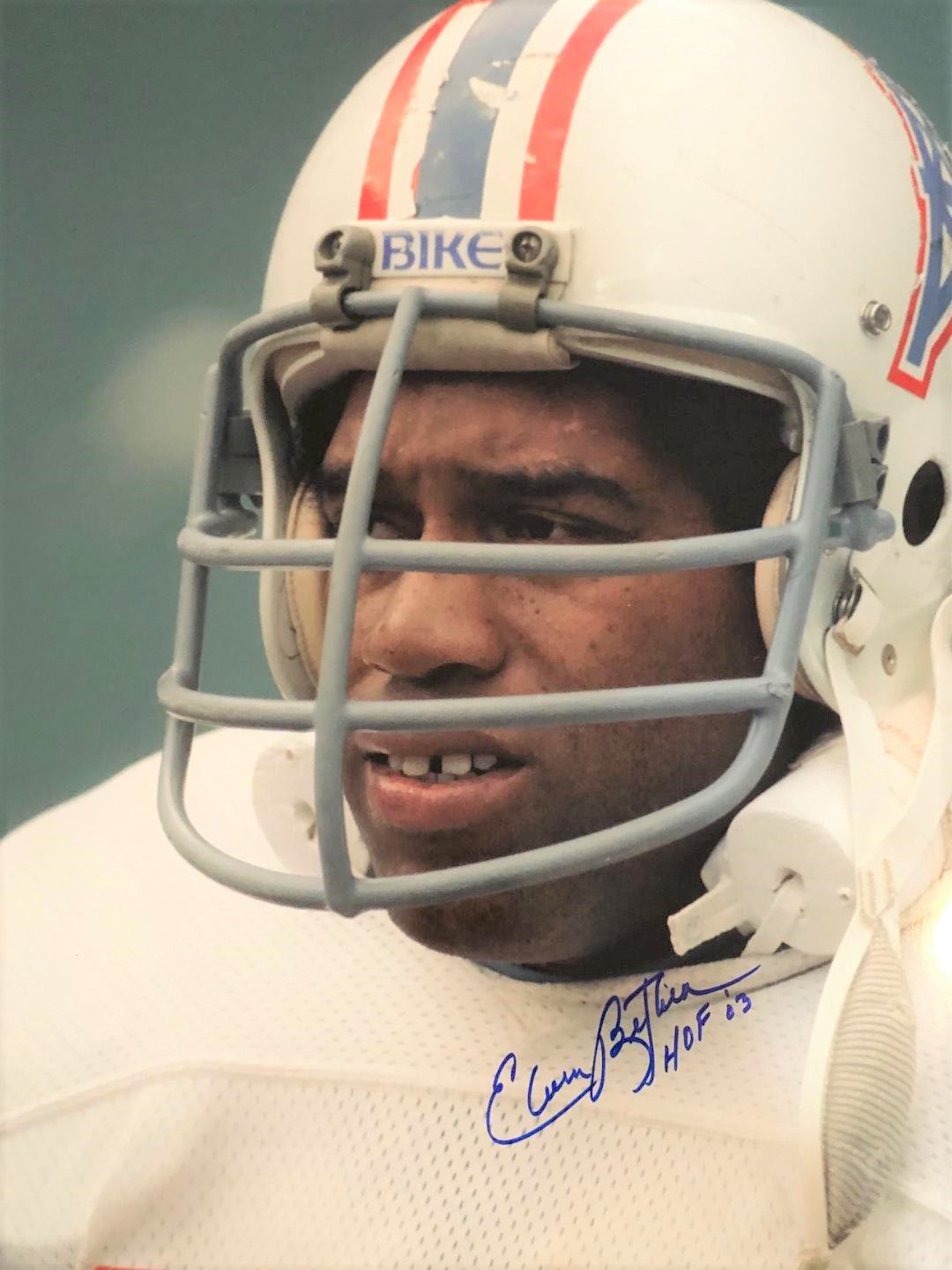 AUTOGRAPHED ELVIN BETHEA 16 X 20 Houston Oilers  Photo