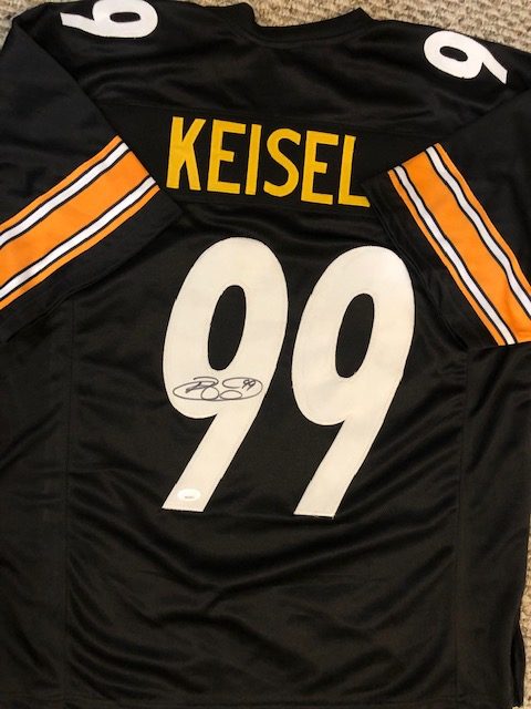 Autographed Brett Keisel Pittsburgh Custom Jersey with JSA COA