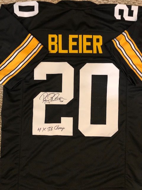 Autographed Rocky Bleier  Pittsburgh Custom Jersey with MLA COA
