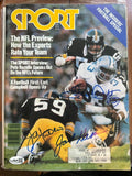 Autographed Tony Dorsett, Jack Lambert  and Jack Ham Sport Magazine 9/70 JSA Authenticated