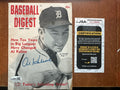 Autographed Al Kaline Detroit Tigers Baseball Digest   - JSA Authenticated