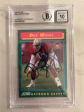 Autographed Dave Waymer San Francisco 49ers 1992 Score Card #294 Beckett Slabbed - 10