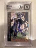 Autographed 1994 Chris Mims San Diego Chargers Upper Card #264 BAS Beckett slabbed