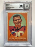 Signed 1958 Topps Hugh McElhenny 49ers card #122  Beckett Slabbed - 10