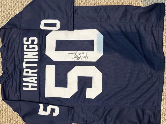 Autographed Jeff Hartings Penn State Nittany Lions Custom Jersey w/ COA
