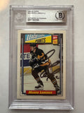 Signed Mario Lemieux Pittsburgh Penguins 1992-93 Topps card #363 Beckett Slabbed