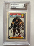 Signed Mario Lemieux Pittsburgh Penguins 1992-93 Topps card #265 Beckett Slabbed