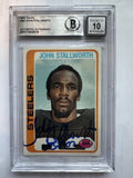 Signed John Stallworth Pittsburgh Steelers 1978 Topps Rookie Card #320  Beckett slabbed. Autograph 10
