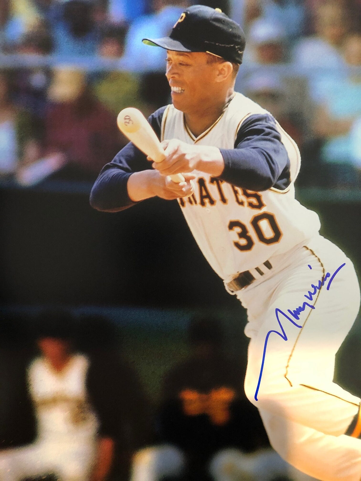 Autographed Maury Wills Pittsburgh Pirates 11x14 Photo