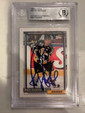 Signed Ray Bourque Boston Bruins 1992-93 Topps card #221 Beckett Slabbed BAS