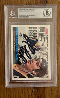Signed Mario Lemieux Penguins 1991-92 Score Card #335 BAS Beckett Slabbed