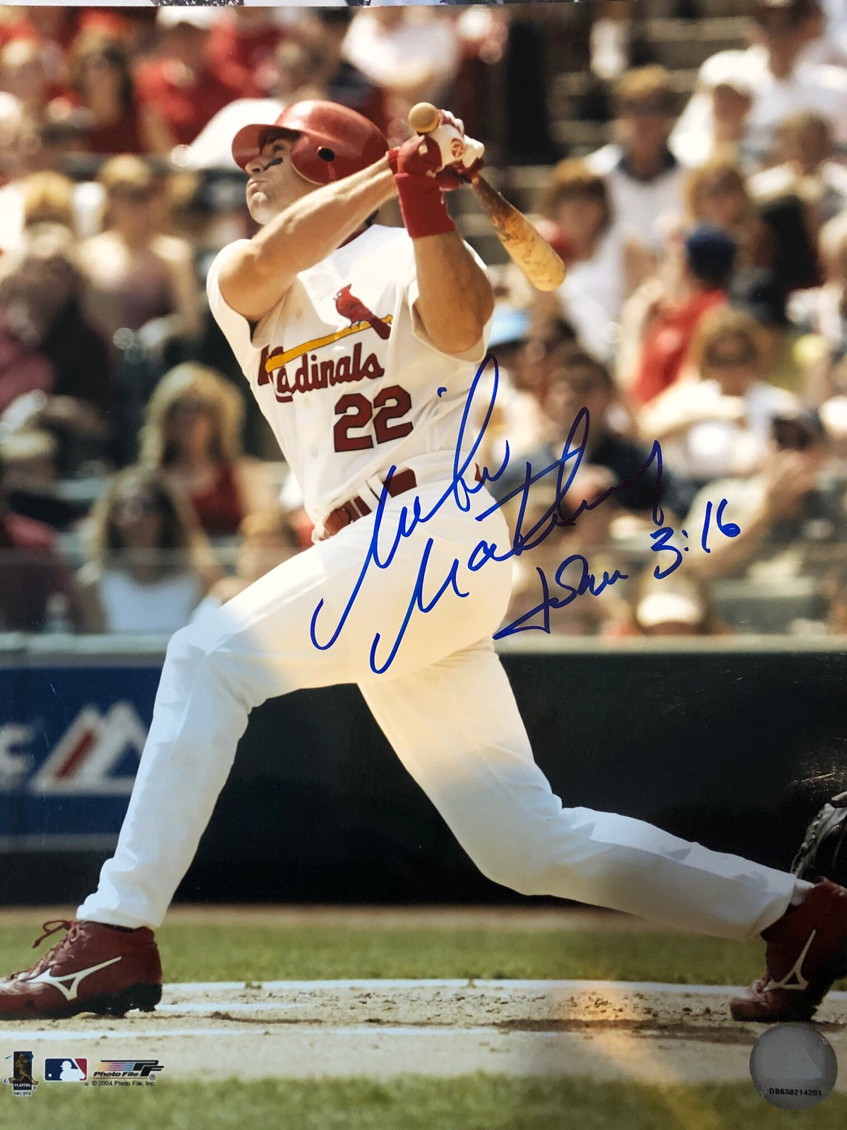 Autographed Mike Matheny St. Louis Cardinals 11x14  Photo