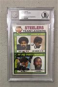 Autographed Tony Dungy Steelers 1979 Topps Rookie Card #19 BAS Beckett Slabbed