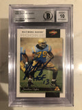 Autographed 1996 Score Jonathan Ogden Baltimore Ravens Card - BAS Beckett Slabbed
