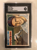 Autographed 1956 Topps Al Rosen Cleveland Indians Card #35 SGC Slabbed