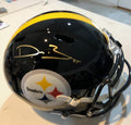 Devin Bush Autographed Pittsburgh Steelers Full Size Replica Speed Helmet