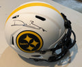 Devin Bush Signed Pittsburgh Steelers Full Size Lunar Eclipse Replica Helmet with COA