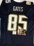 Autographed Antonio Gates  San Diego  Custom Jersey with Beckett COA