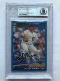 Autographed Randy Myers 1995 UD Collectors Choice SE card #81 Beckett Slabbed