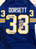 Autographed Tony Dorsett Pitt Panthers Custom Jersey - with JSA Witness COA