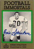 Autographed ERNIE STAUTNER Dallas Cowboys Football Immortals Card