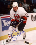 Autographed BRAD ISBISTER New York Islanders Photo