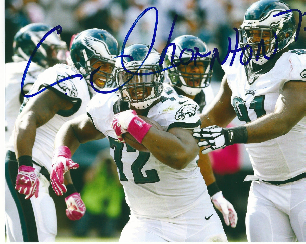 Autographed CEDRIC THORNTON 8X10 Philadelphia Eagles Photo
