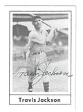 Autographed TRAVIS JACKSON New York Giants 1978 Grand Slam Card