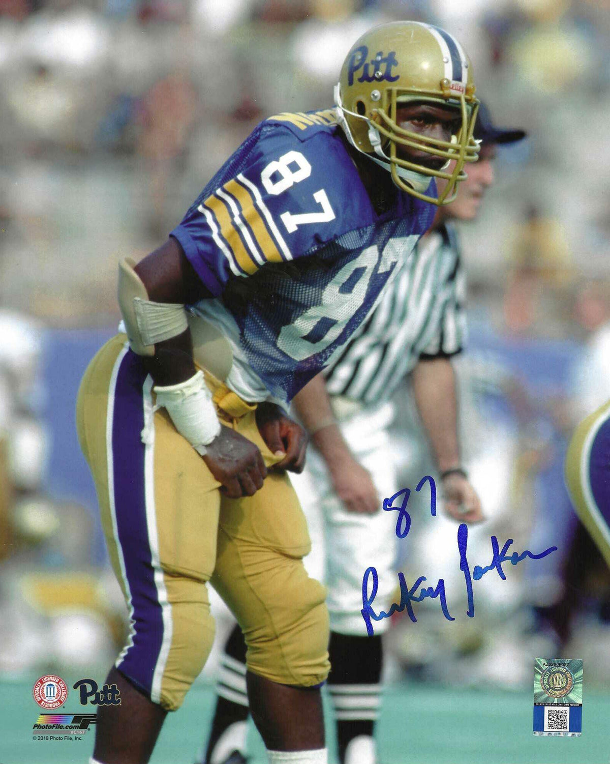 Autographed RICKEY JACKSON 8X10 Pitt Panthers Photo
