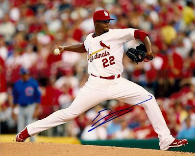 AUTOGRAPHED EDWIN JACKSON 8x10 St. Louis Cardinals photo