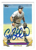Autographed GREGG JEFFERIES Kansas City Royals 1993 Topps Card