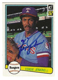 Autographed FERGIE JENKINS Texas Rangers 1982 Donruss Card