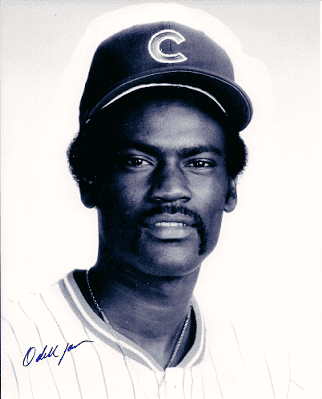 AUTOGRAPHED ODELL JONES Chicago Cubs Photo