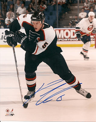 Autographed  KENNY JONSSEN photo - Philadelphia Flyers