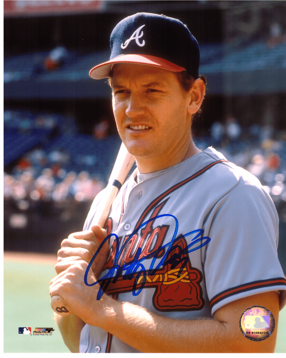 AUTOGRAPHED JODY DAVIS 8x10 Atlanta Braves Photo